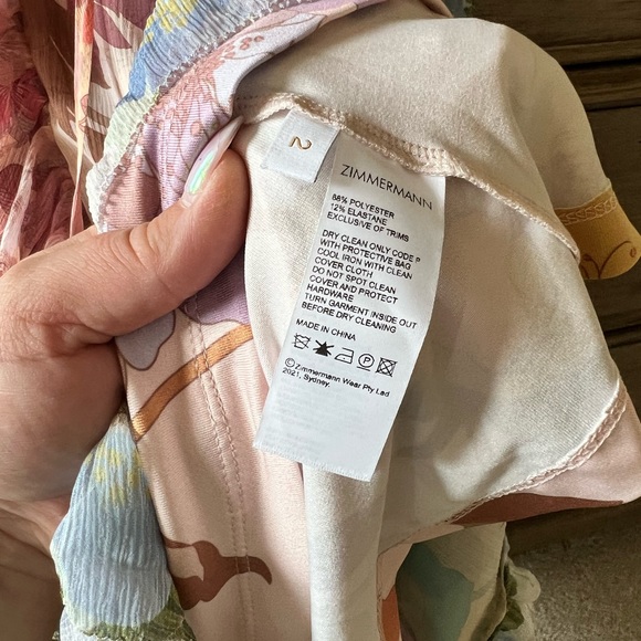 Zimmermann silk tunic- dress - Picture 6 of 8